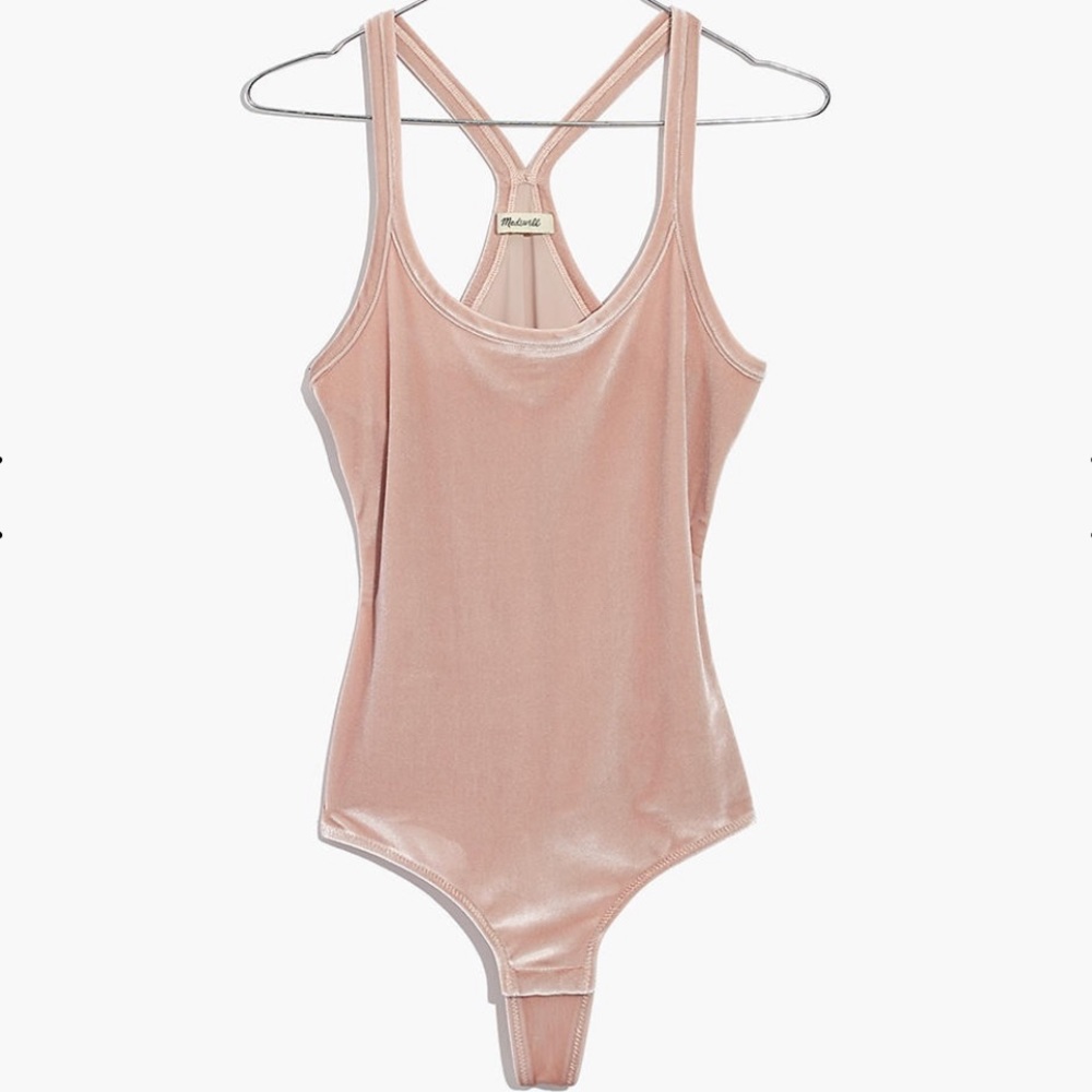Pink Velvet Madewell Bodysuit